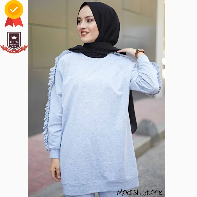 Dvojno Šport Trenirko Muslimanskih Določa Plus Velikosti 2021 Islamska Oblačila Turške Obleke Tam Kaftan Muslimanskih Moda Eid Mubarak Abaya