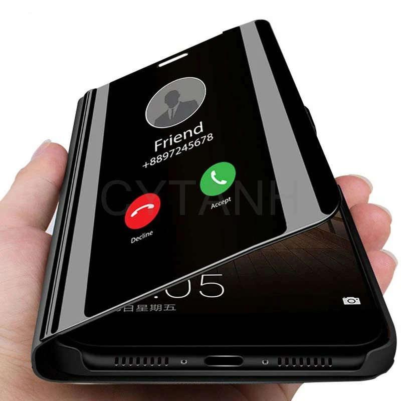 Moda Anti Padec Inteligentni Ogledalo Flip Z Nosilcem Primeru Telefon Za NASPROTNEGA A72 F15 A53 A91 A52 A92 A31 A8 F17 Pro A93 2020 Pokrov