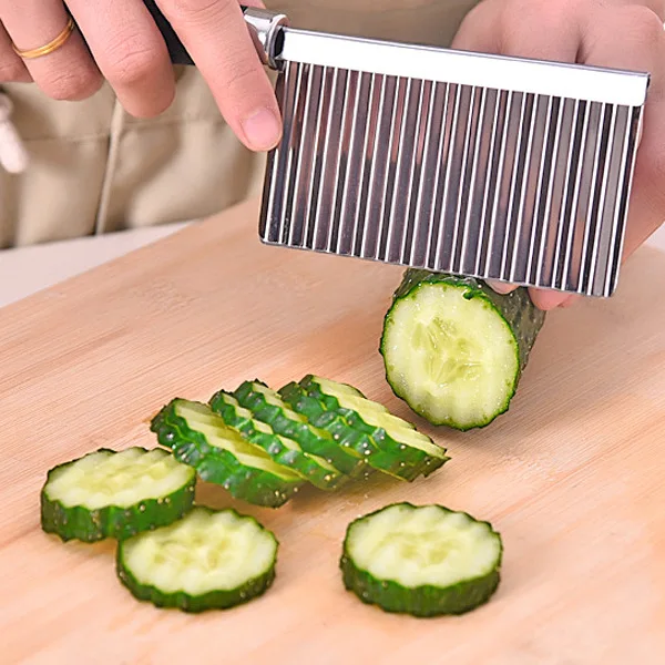 Multi-funkcijo kanček black wave cutter naprava kuhinja artefakt krompirja slicer krompirček shredder rezalnik zelenjave