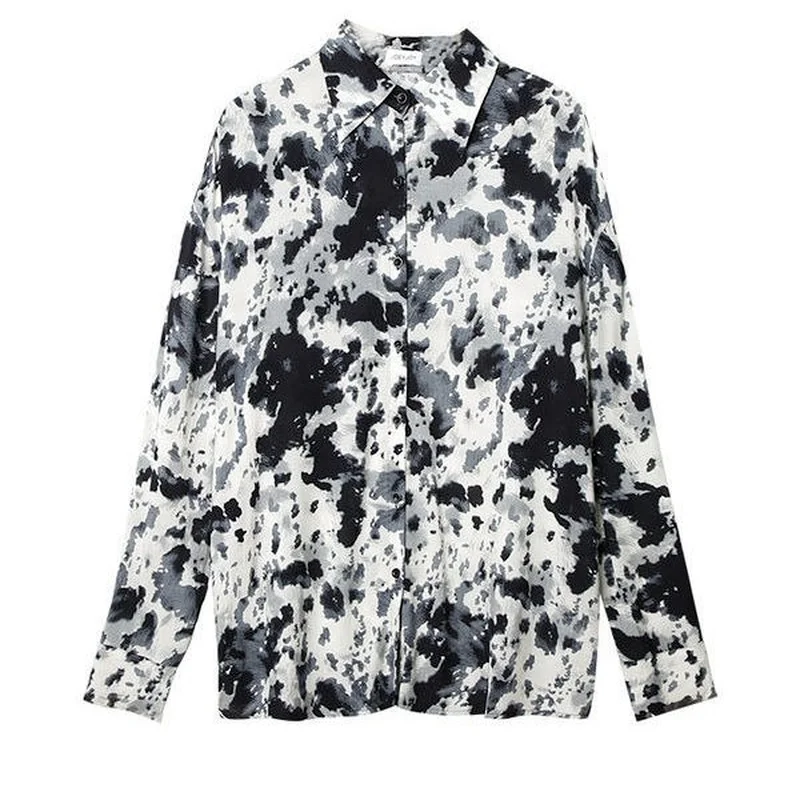 XEJ Šifon Bluzo za Ženske Vintage Oblačil za Pomlad Poletje 2021 Ženske Modni Bluzo Pour Femme Ulični Stil Long Sleeve Majica
