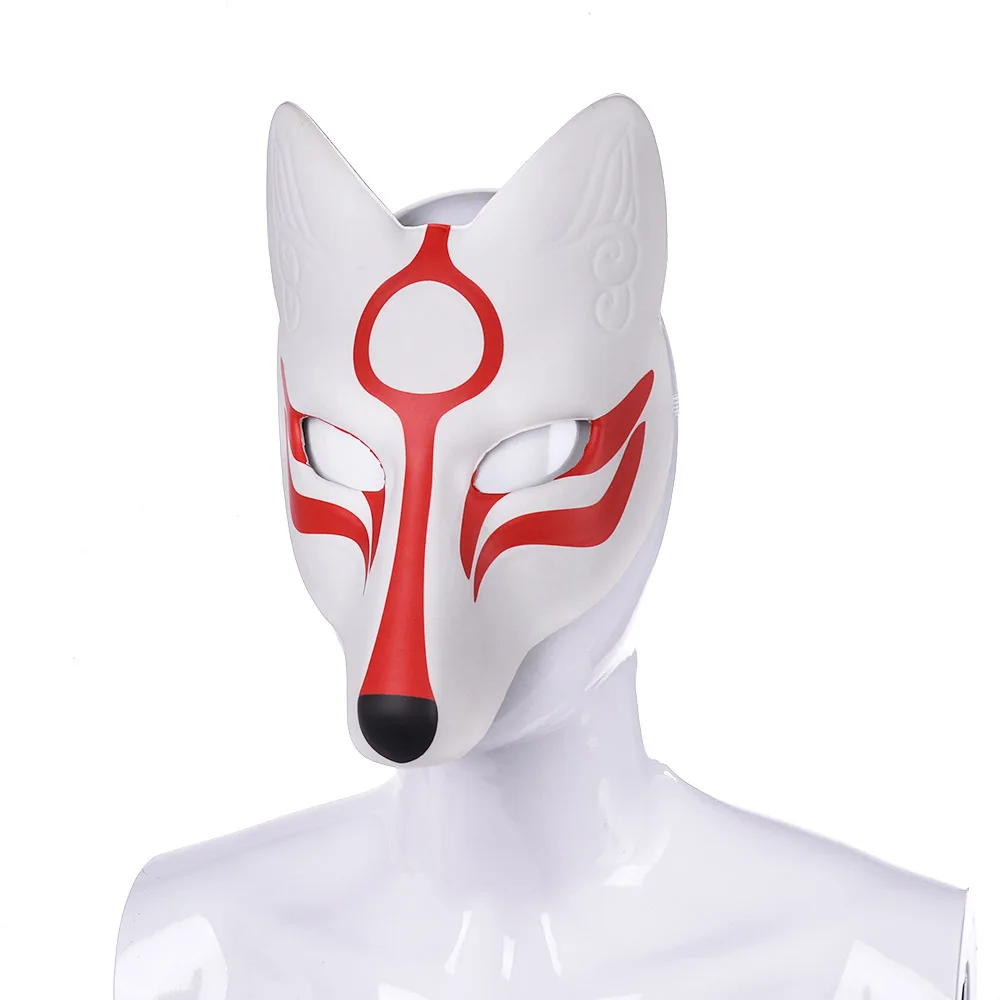 Japonski Kitsune Fox Maske, Pustne Maske, Japonski Anime cosplay Maske Cosplay Stranka Rekviziti Maškarada Anime Cosplay Dodatki