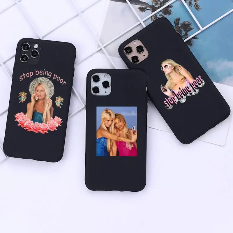 Paris Hilton postaji so Slabe Primeru Telefon za iphone 12 11 Pro Mini XS MAX 8 7 6 6S Plus X 5S SE 2020 XR pokrov