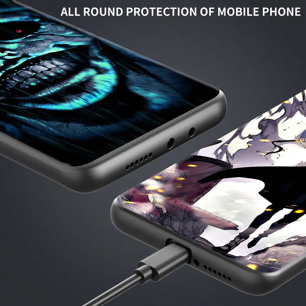 Anime solo izravnavanje Sung Jin woo Kritje za Motorola G9 Igrajo Eno Fusion Hiper G8 Moč Lite Rob Plus E6s G Pisalo G10 Primeru Telefon