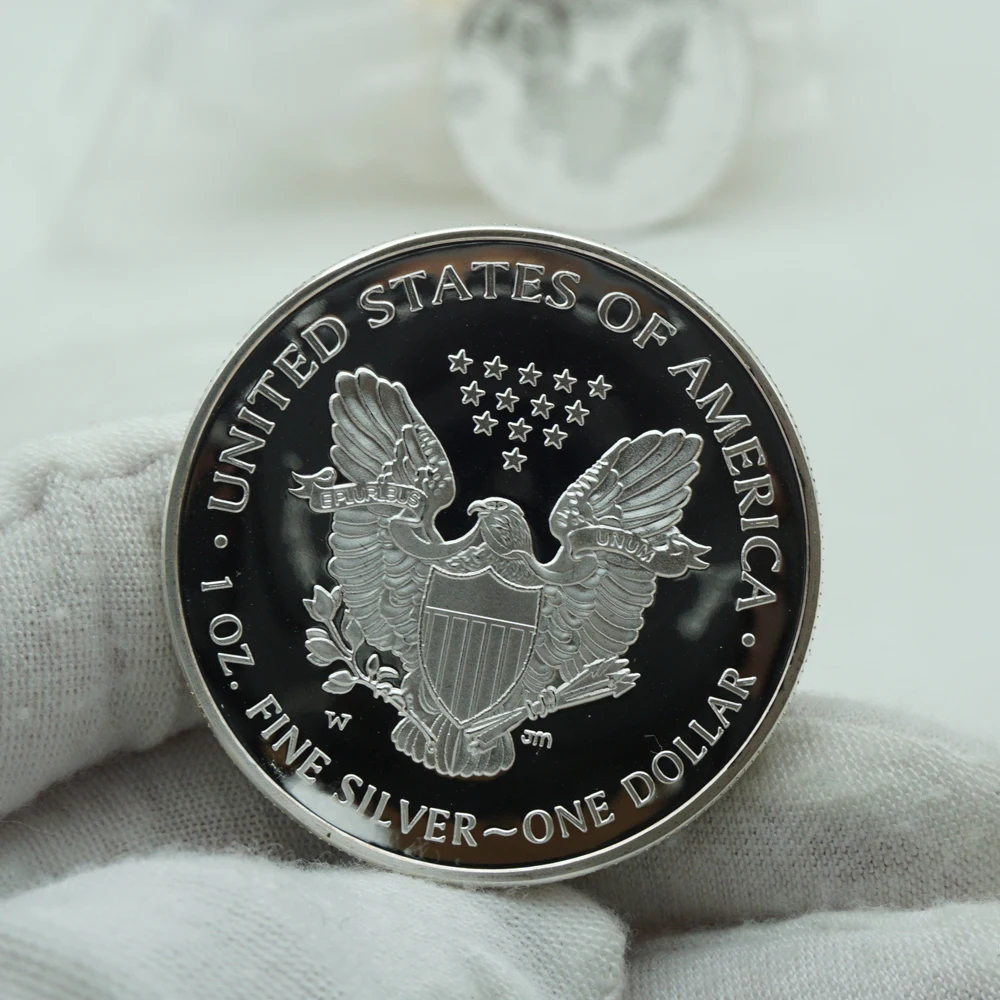 Liberty Orel Kovanec za 1 oz Fine Srebrni Zbirateljskih Amerike United Kip Izziv Kovancev