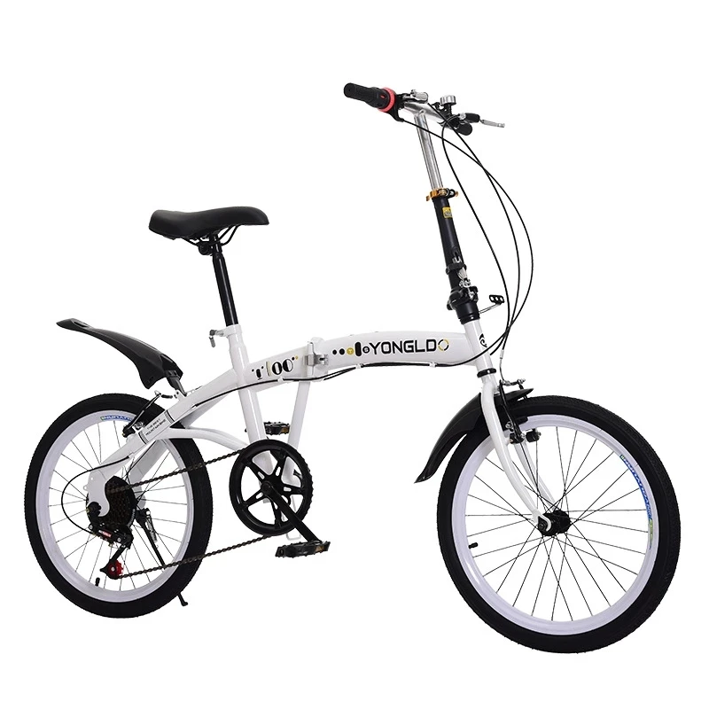 20-palčni 6-hitro zložljiva kolesa visoko-ogljikovo jeklo barva okvirja, kompaktna pedal otrok odraslih koles