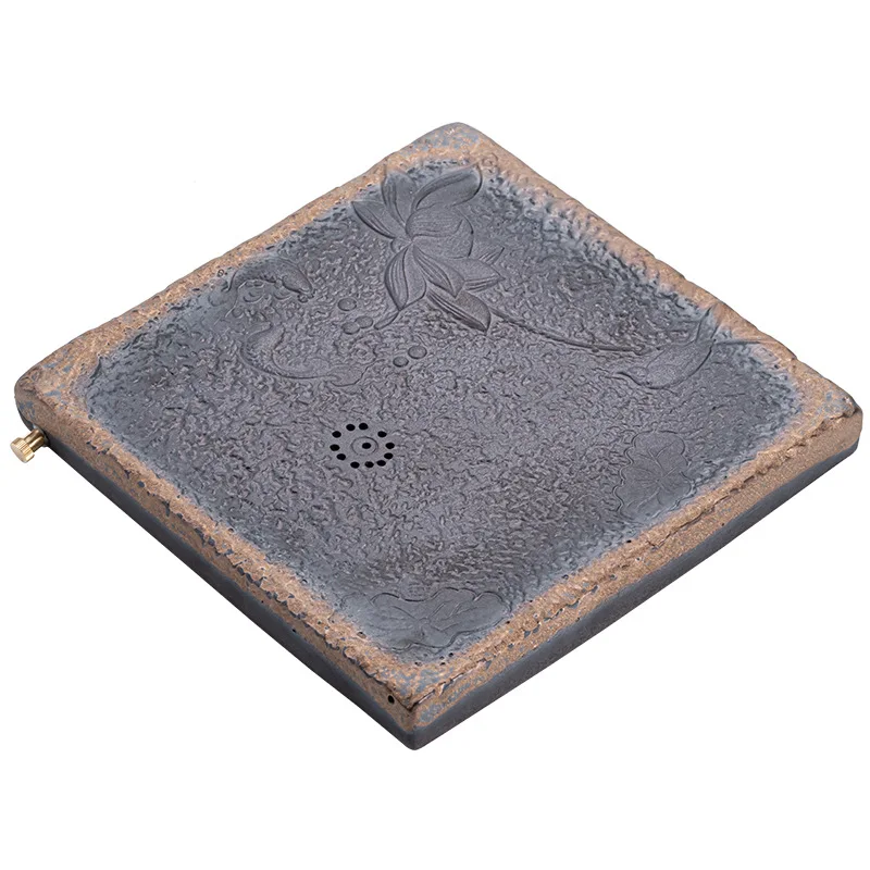 Japonski Slog Grobe Keramike Gilding Železa Glaze Čaja, Keramični Pladenj Dvojno Plast Drenaže Dual-Uporabite Suho Krožnik Nalijemo Čaj Tabela