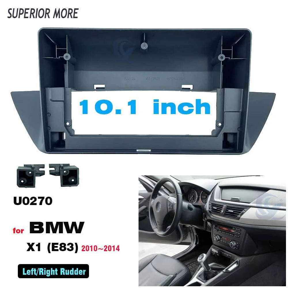 2 Din 10.1 Palčni Radio ABS Plastike Fascijo stojalo in Kabel za BMW X1 (E83 2010-Stereo Plošča nadzorno ploščo Trim Kit