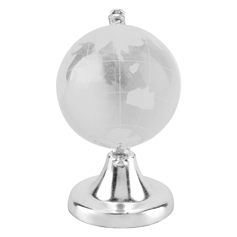 Okrogla Zemlja Krogla, Srebrna Zemljevidu Sveta Kristalno Steklo Žogo Sferi Doma SOffice Dekor Darilo je tudi najboljša izbira za high-end darilo