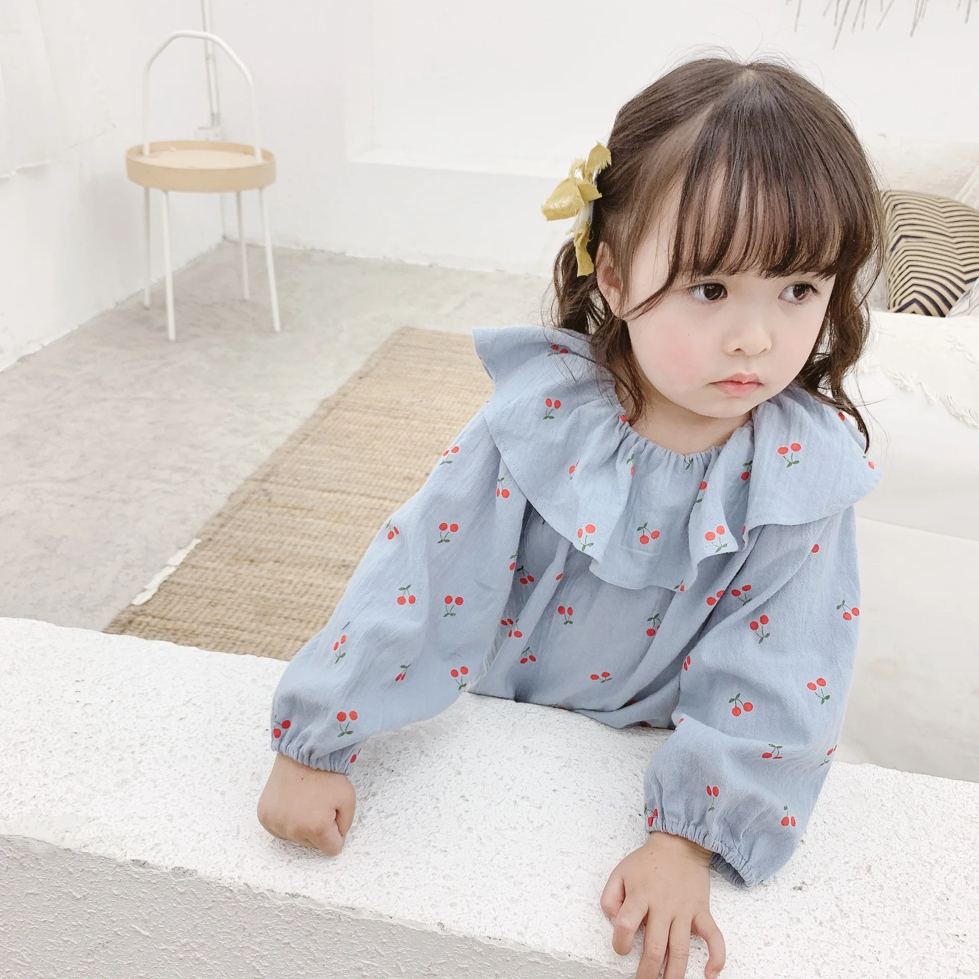 Baby Dekleta Srajce Moda korejski Tiskanja Dolge Rokave Vrhovi za Dekle, Otroci, Oblačila, 2020 Pomlad Jesen Malčke Baby Majica Otrok Tees