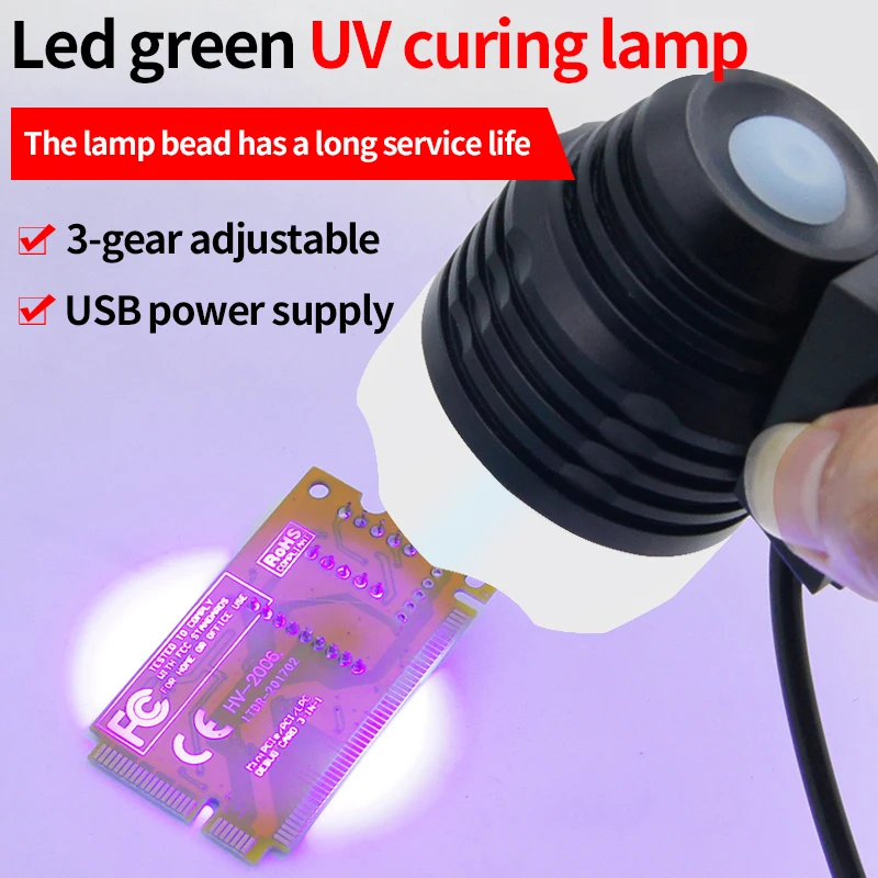 LUXIANZI UV Lepilo za Zdravljenje Lučka PCB BGA Telefon Orodja za Popravilo USB Zeleni Olje za Ogrevanje Luč Za Pametne Elektronske Maintence Accessaries