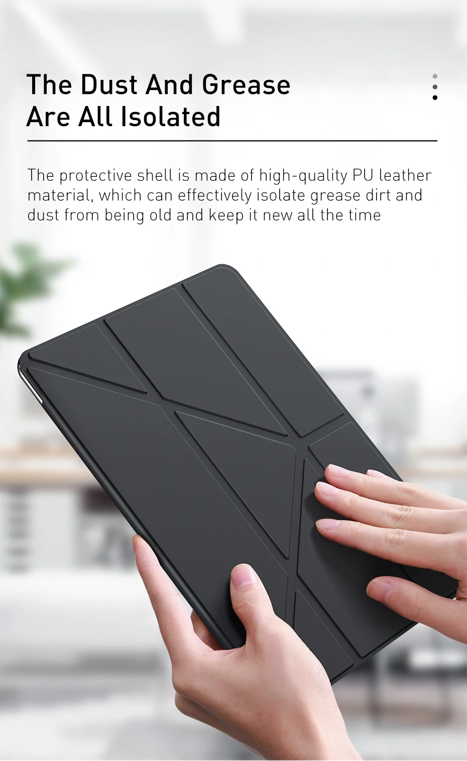 Ohišje Za zrak 2 1 primeru iPad 5. in 6. Generacije za 10.2 2020 2019 zraka 4 PU Smart Cover Primerih Magnet Zbudi Spanje Tablet Primerih