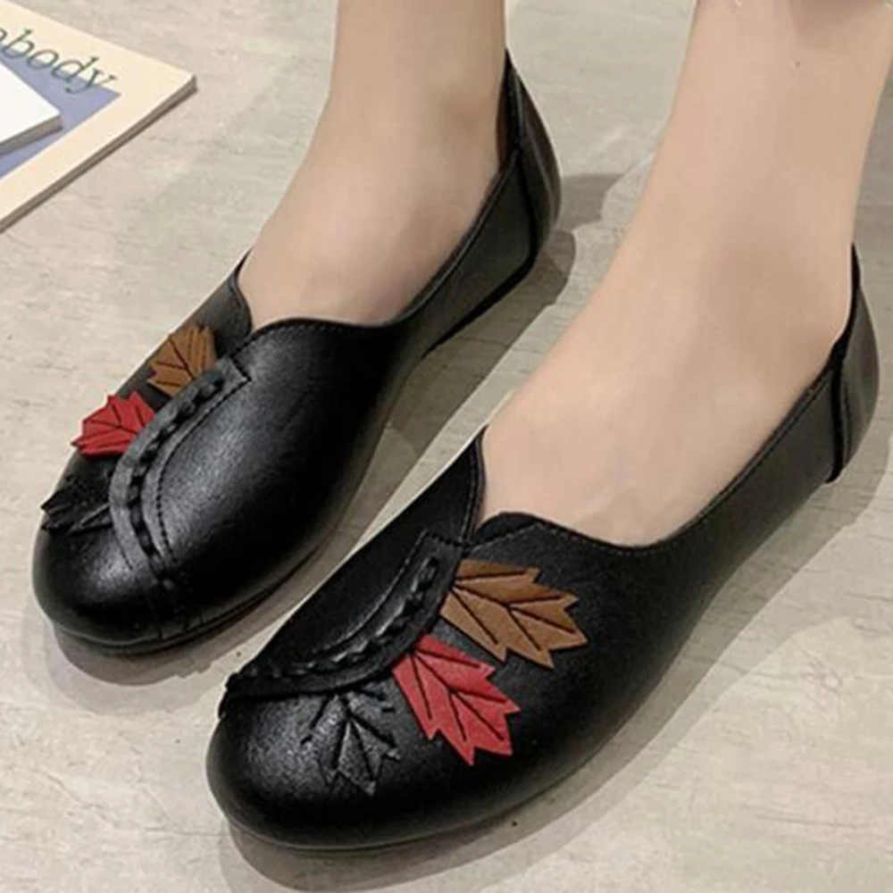 Jesenski čevlji za ženske Udobno, mehko dno stanovanj ženski loafers 2020 moda mama enotni čevlji zapatos de mujer kl548