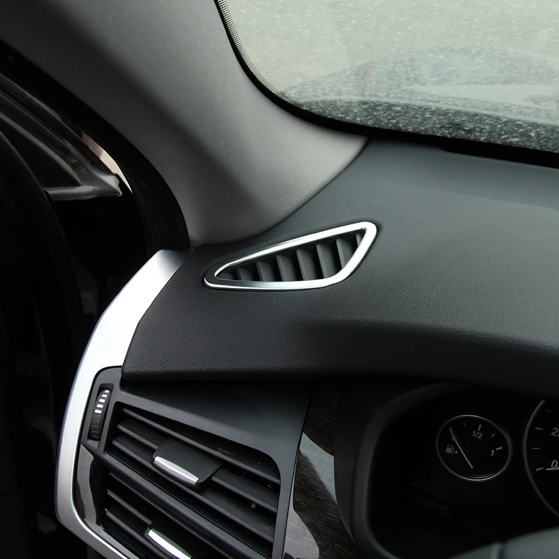Chrome nadzorna plošča Air Vent Vtičnico Kritje Trim Okvir Nalepke Za BMW X5 f15 2016 Dodatki Avto Styling Primerna za LHD