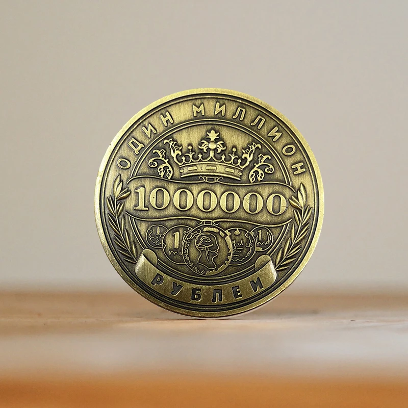 1 Kos ruske Milijonov Rubelj Spominsko Značko dvostranski Reliefni Umetnosti Značko Zlati Kovanec S Spominsko Vrednost Zbirateljskih