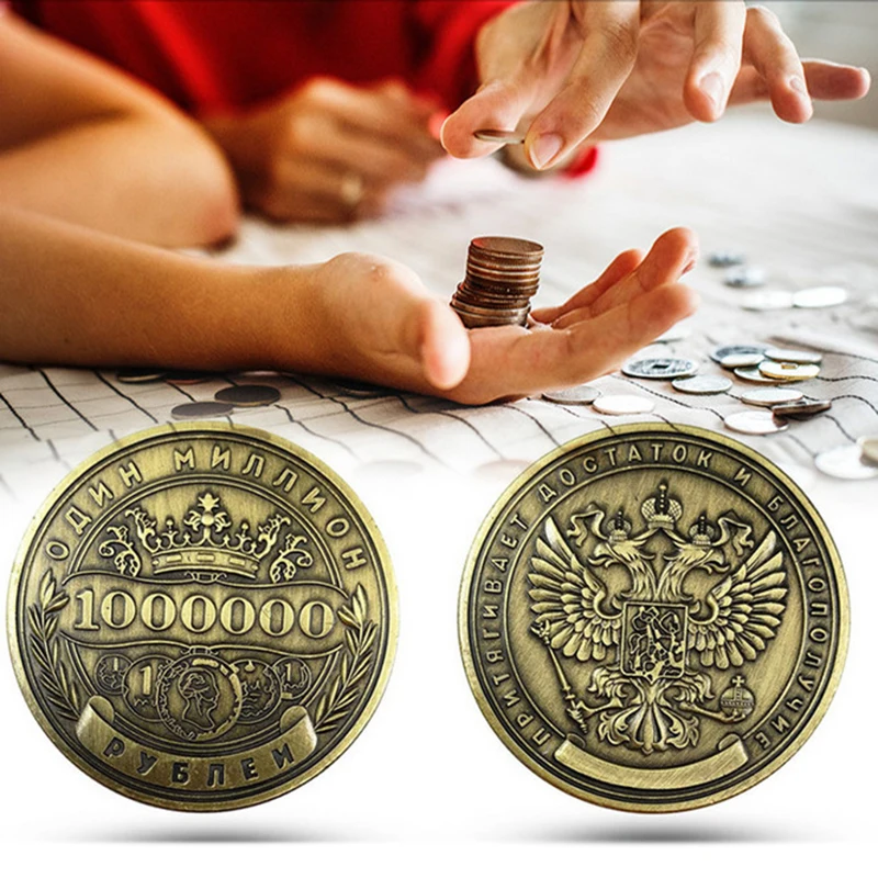 1 Kos ruske Milijonov Rubelj Spominsko Značko dvostranski Reliefni Umetnosti Značko Zlati Kovanec S Spominsko Vrednost Zbirateljskih