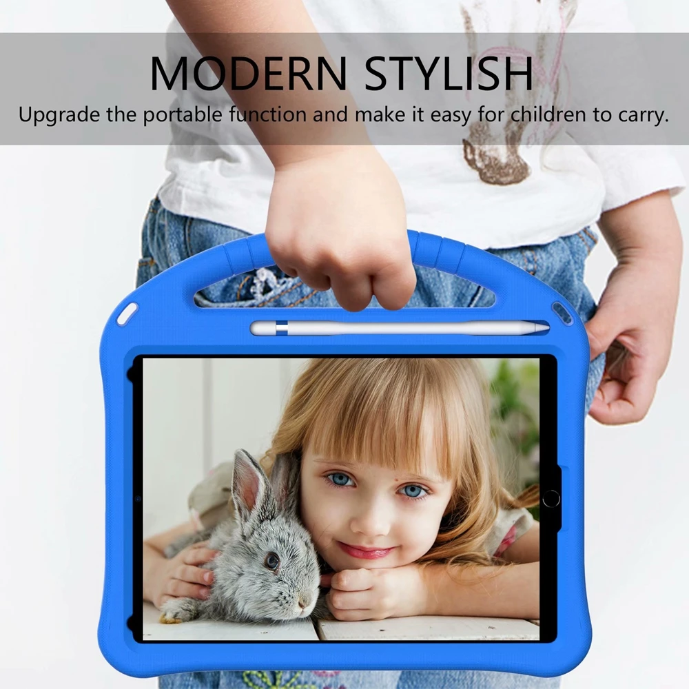 Za iPad 10.2 2019 2020 7. 8. Gen Primeru EVA Pena Otroci Varno Shockproof Stojalo za Tablične Cover za ipad pro 10.5 2017 Zraka 3 10.5 2019