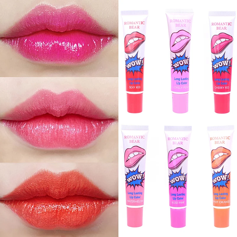 Moda 6 Barv Lip Gloss Sladka Pomaranča, Češnja Rdeča Šminka Nepremočljiva dolgotrajno Ustnice Glaze Ženske makeup Maquillaje TSLM1