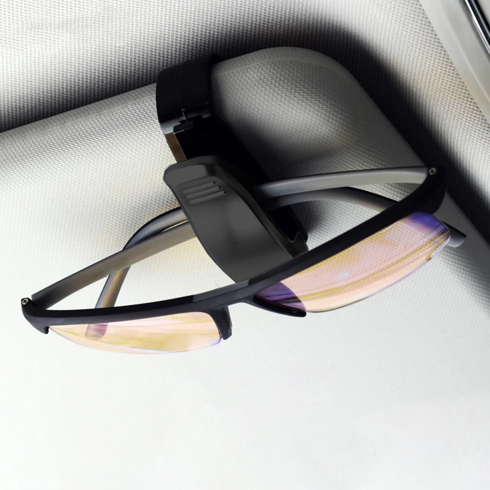 Vroče Prodajo Avto Oprema Ščitnik proti Soncu Sunglass Očala Očala Kartico Pero ABS Prenosni Posnetek Imetnik Vozovnice Stojala za Očala Očala