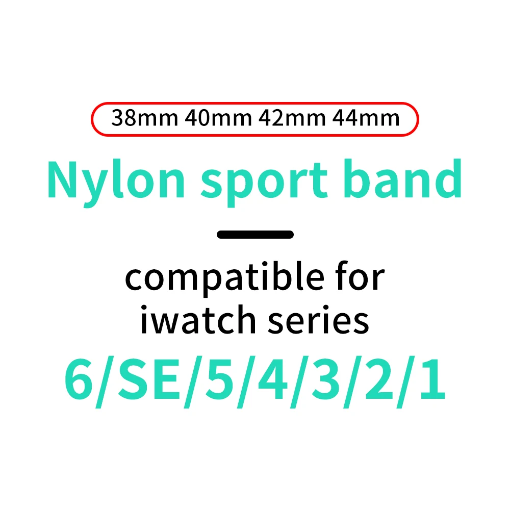 Trakovi iz najlona Za Apple Watch Band 44 mm 40 mm 42mm 38 mm Smartwatch Watchband Pasu Šport Zanke Zapestnica iWatch Serije 5 JV 6 4 3 2 1
