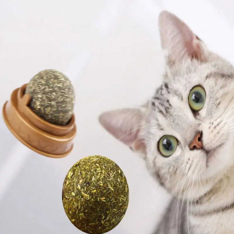 1 Pc Naravnih Catnip Mačka Steno Palica na Žogo Igrača Obravnava Zdrave Naravne Trave Snack