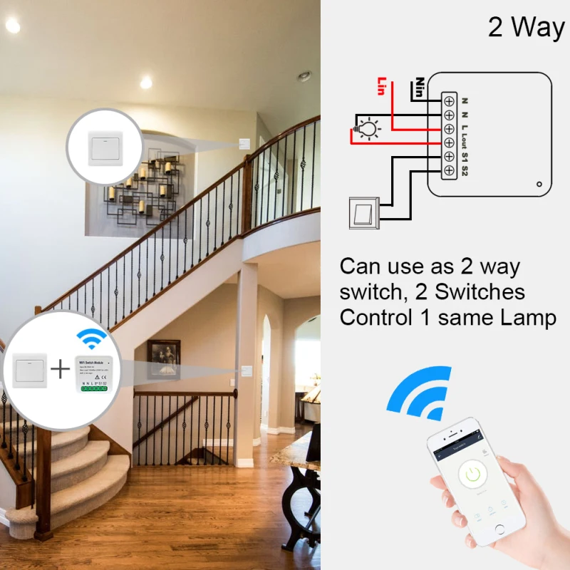 Tuya Mini Wifi Smart Stikalo Podpira 1Way Nadzor 10A Pametni Dom Univerzalni Modul Deluje Z Alexa googlova Domača stran Smart App Življenje
