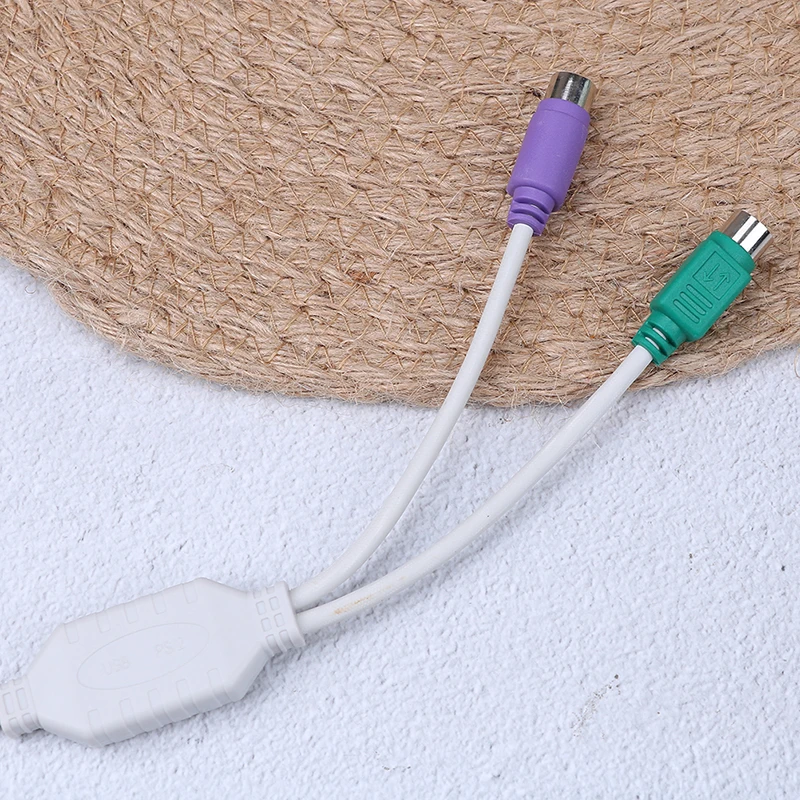 1Pcs Za Tipkovnico, Miško, Moški-Ženski Kabel, Adapter Pretvornik Uporabite USB Za PS2 Kabel Adapter Pretvornik