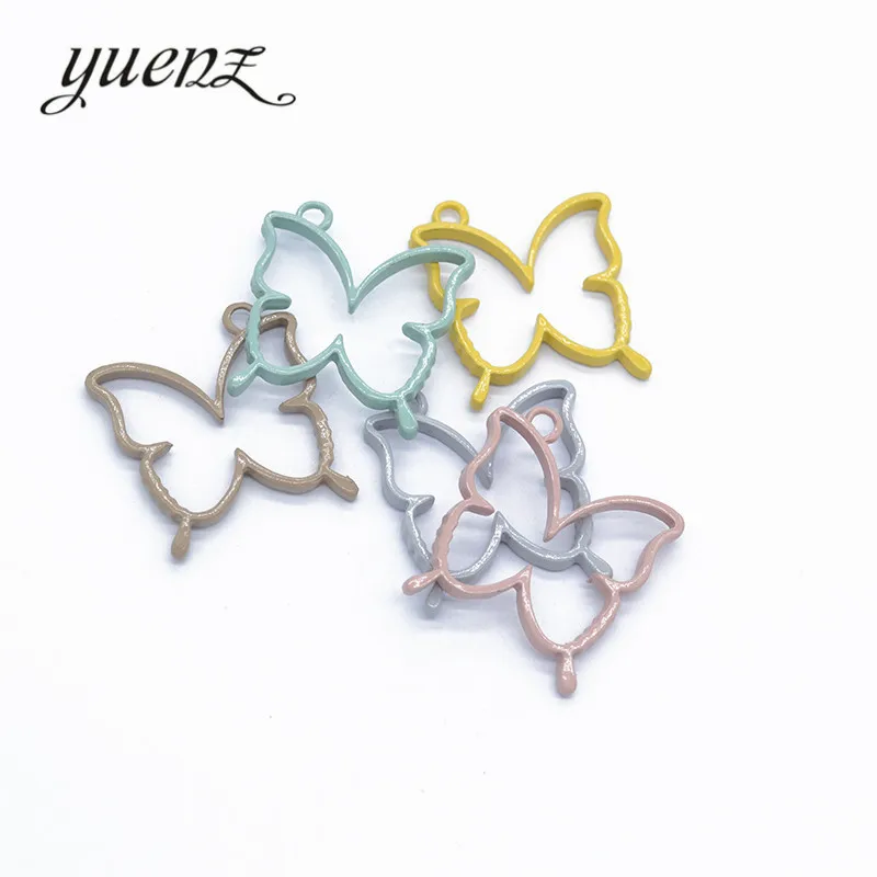 YuenZ 15pcs Candy Barve metulj Mešani Slog Čar Zlitine Barve Obesek za Nakit, Izdelava DIY fit Ogrlica Accessorie W56