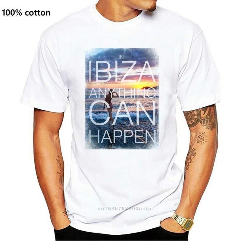 Bang Urejeno Oblačila za Moške V Ibiza Kaj se Lahko Zgodi Majica s kratkimi rokavi