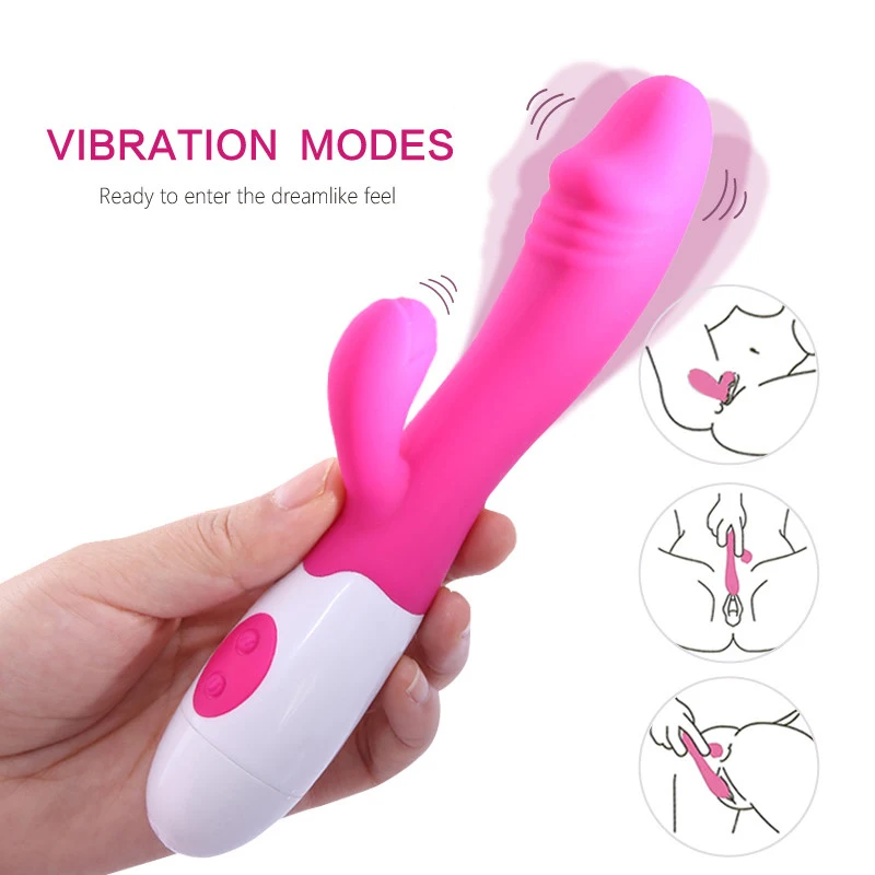 Sex igrače za ženske G Spot Vibrator, Dildo Dvojno Vibracije Silikonski Masturbator Ženska Vagina močno Stimulacijo Ščegetavčka Masaža