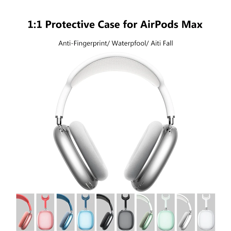 2021 Novo 1:1 TPU Zaščitni Rokav Primeru za AirPods Max Galvanizacijo TPU Polno Kritje za Appel Zraka Stroki Max Dodatki
