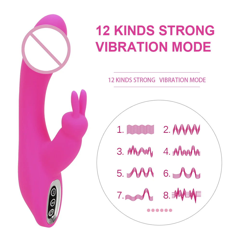 OLO Klitoris Stimulator Ženski Masturbator Rabbit Vibrator 12 Vibracije Načini G-spot Massager Izdelke, povezane s spolnostjo Sex Igrače Za Ženske