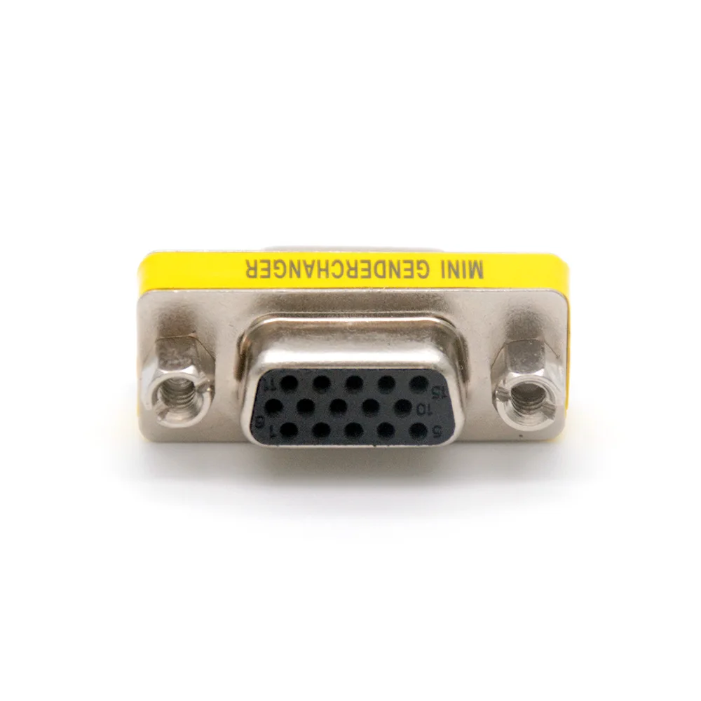 15 pin D-Sub HD VGA SVGA Ženski Ženski MINI Gender Changer Adapter PC VGA Konektor DB15 F/F Kabel Podaljša Pretvornik