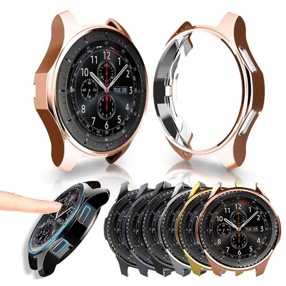 Zaslon Patron Pokrovček za Samsung Galaxy Watch 46mm 42mm Primeru S3 Soft TPU Odbijača Pribor M-R8050/SM-R800/SM-R810/SM-R760