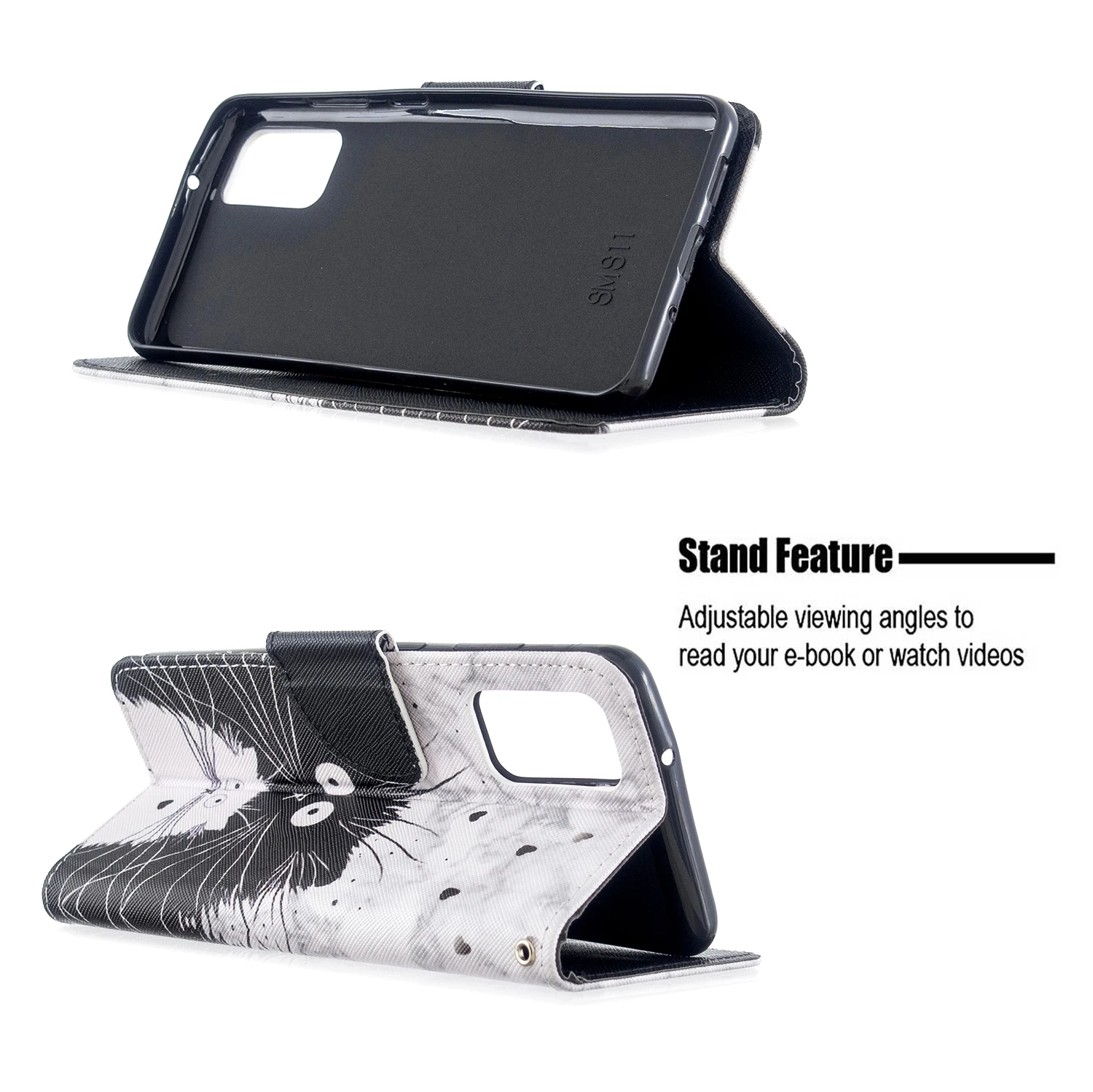 Naslikal Usnja Flip Primeru Telefon Za Samsung S10 S20 Plus S10E S10lite S20 Ultra Cvet Denarnice za Kartico sim Stojalo Knjigo Kritje