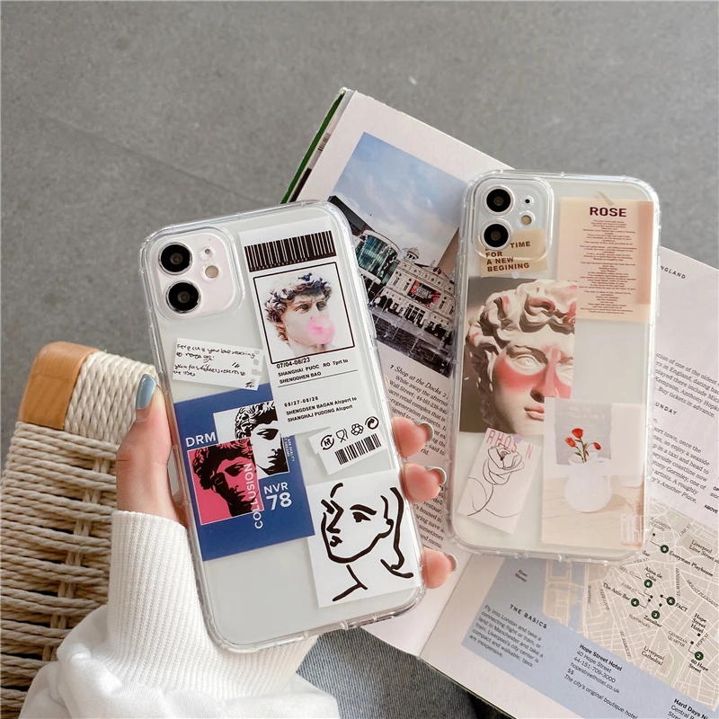 Moda Srčkan David Umetnosti Primeru Telefon Za Xiaomi Mi Opomba 10 9t A3 9 Lite POCO X3 Kritje Za Redmi Opomba 7 8 9 Pro 9s 8t Mehko Primerih
