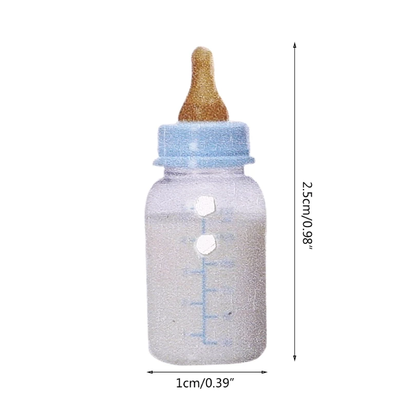 50 Kos Baby Steklenice Poslikana Gumbi 2 Luknje Leseni Gumbi za Obdelujete Šivanje Kartico, zaradi Česar Scrapbooking DIY Obrti