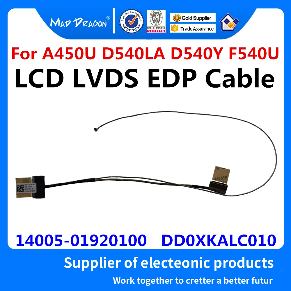 NOV LCD LVDS ZASLON FLEX Kabel Za Asus A450U D540LA D540Y F540U F1700U R540S X540 X540L X540S X540SA DD0XKALC010 14005-01920100