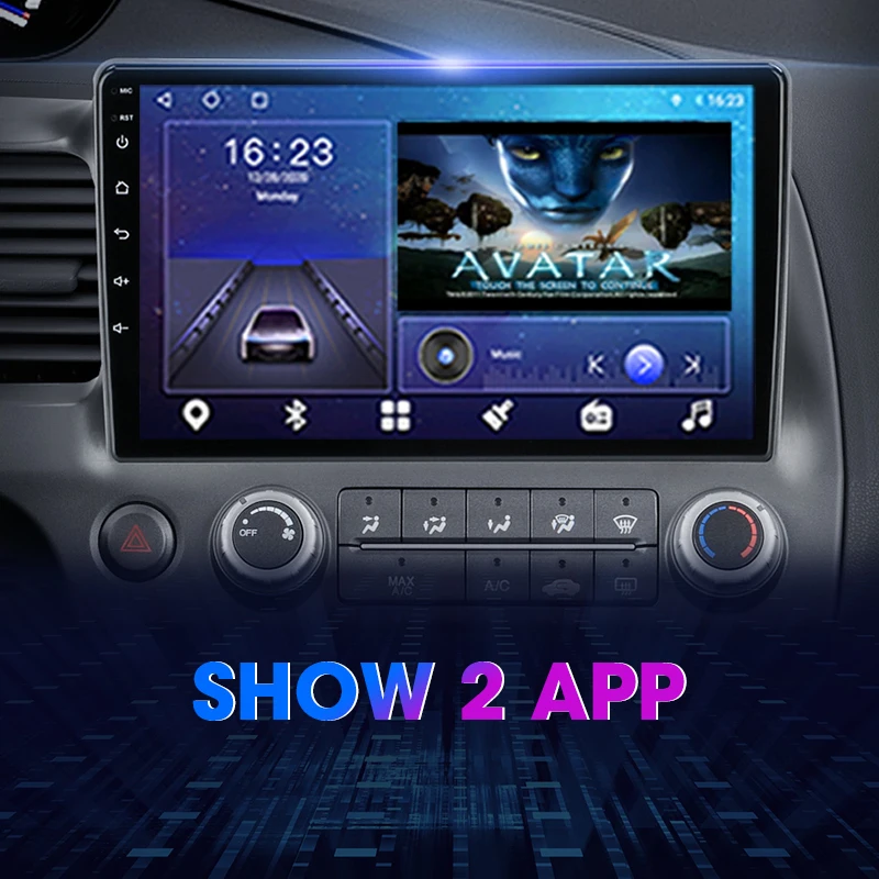 Develuck Za Honda Civic 2005-2012 2 Din Android 10 avtoradio Večpredstavnostna Video Predvajalnik Navigacija GPS FM Stereo Zaslon 4G Carplay