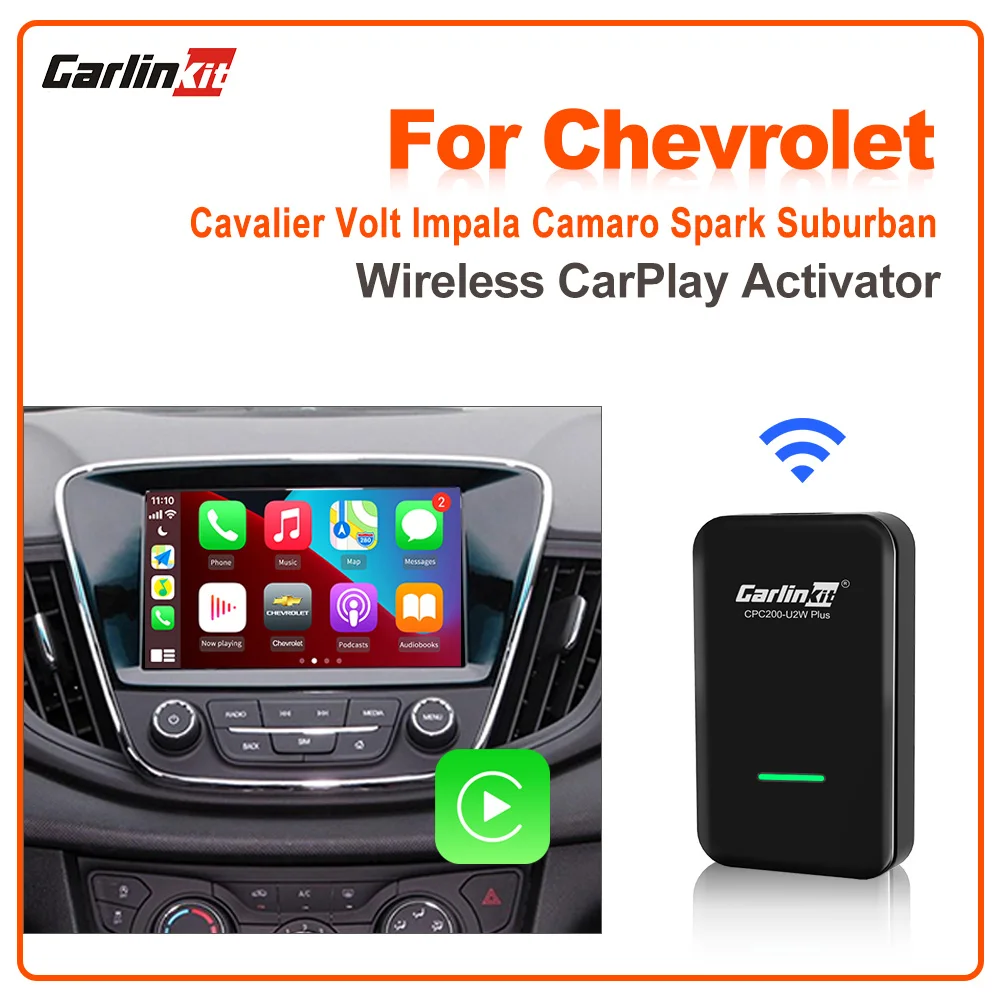 Carlinkit 3.0 Brezžični CarPlay Adapter za Chevrolet Cavalier Volt Impala Camaro Colorado Corvette Cruze Malibu Jadro LOVA Prisma