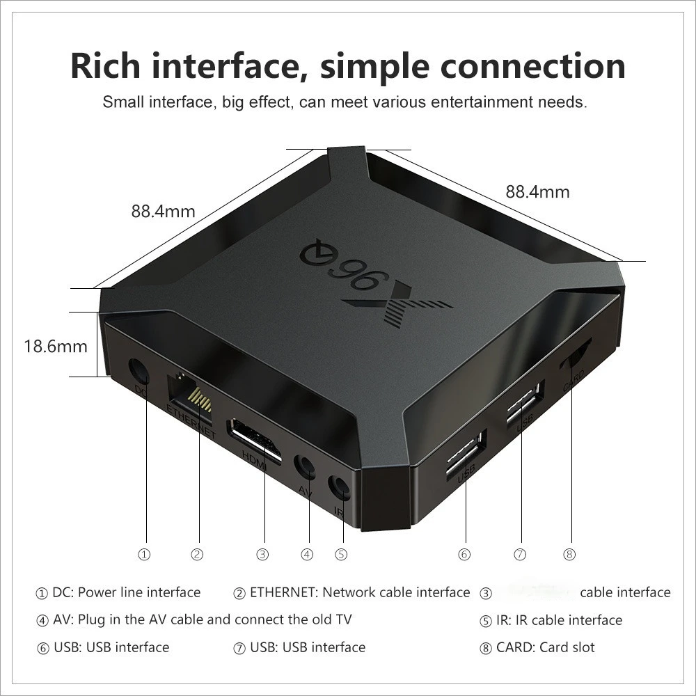 Do leta 2020 povsem novo x96q Android 10.0 TV box IPTV polje x96 q 1 G 8G 2 G 16 G Allwinner H313 Smart IP TV set-top box