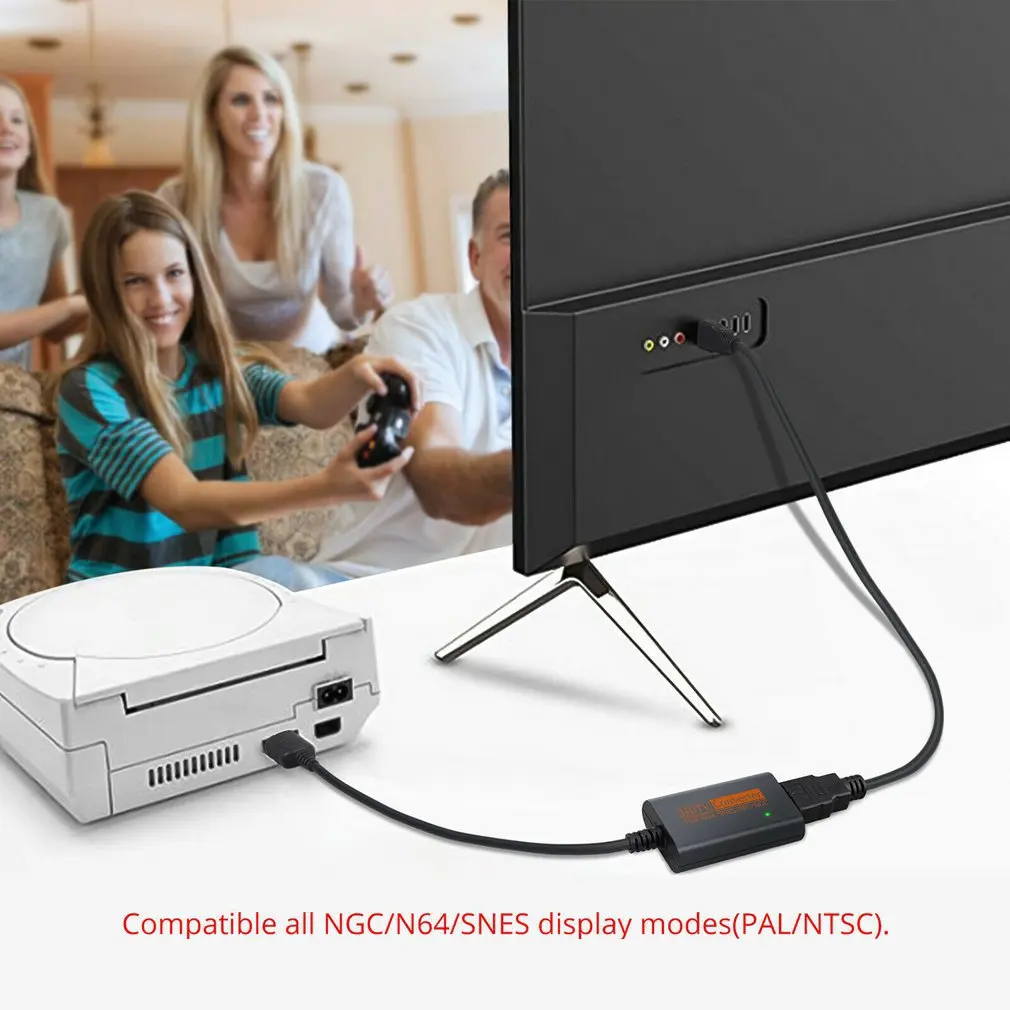 Za NGC/SNES/N64 Na HDMI Pretvornik Napajalnik Za Nintend 64 Za GameCube Plug And Play Polno Digitalno Kabelsko