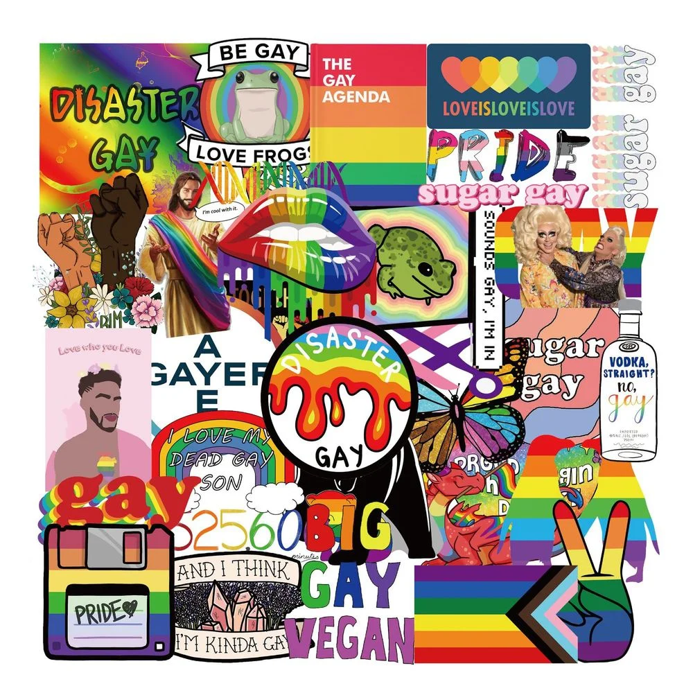 50Pcs Gay Veganska Grafiti Nalepke Za Prenosnik Skateboard Laptop Prtljage Nepremočljiva Nalepke Ne repead Nalepke Za Odrasle