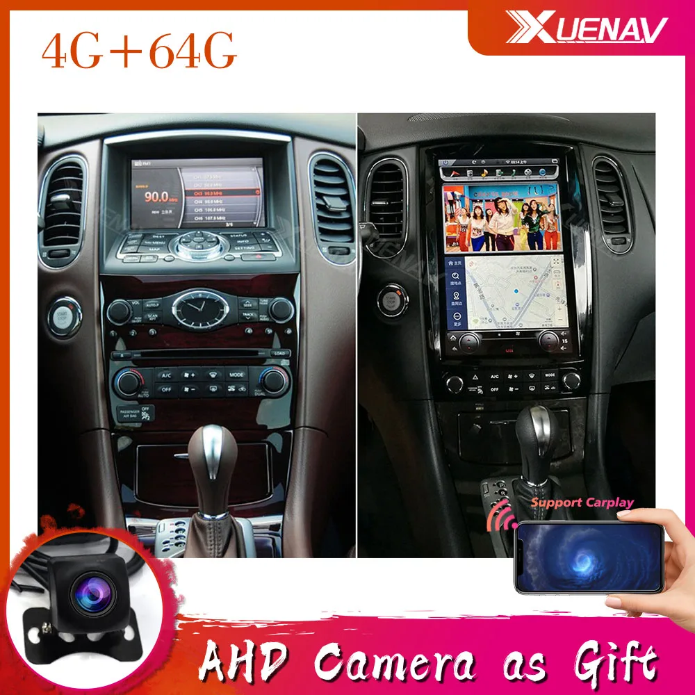 Avto DVD Predvajalnik Za Infiniti QX50 EX 2010-2017 Avto Večpredstavnostna GPS Navigacija Za Infiniti QX50 Avto Auto Radio Stereo
