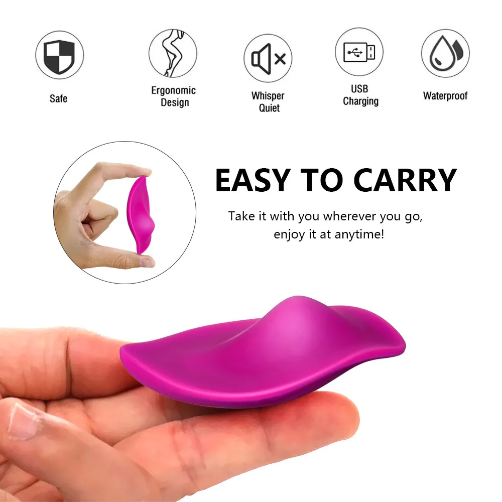 Nevidni Hlačke Vibrator z Brezžičnim Daljinskim Prenosni klitoris Stimulator Labia Vibracijsko Jajce Sex igrače za Odrasle Ženske