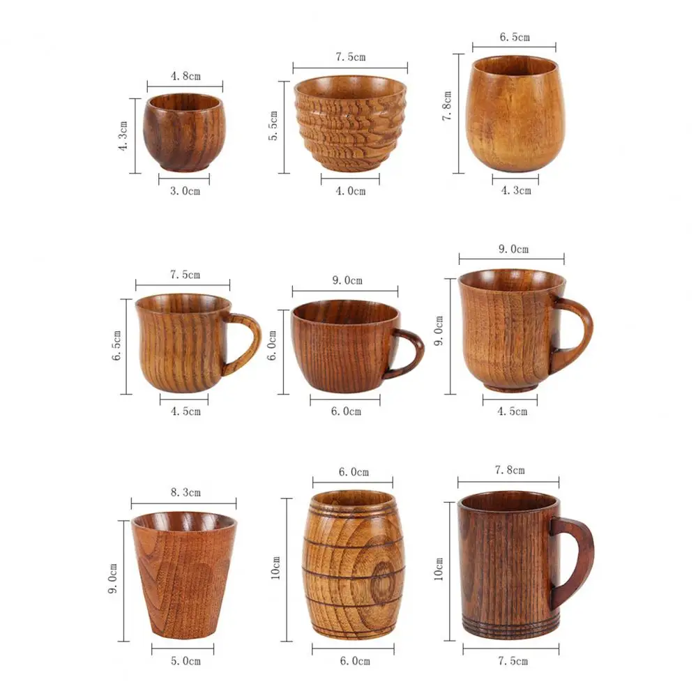 Lesene Skodelice Za Enkratno Uporabo Čaja, Kave, Mleka, Vina Toplotna Izolacija Vode Drinkware Darilo