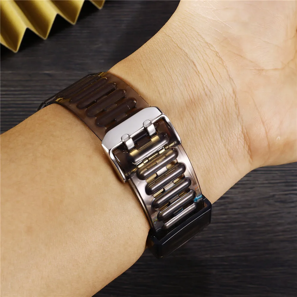 20 mm 22 mm Watch trak Prozorni Plastični za Samsung Galaxy Watch 3 41 45 mm Aktivna 2 40 44 mm za Huawei Watch gt2/pro/2e band