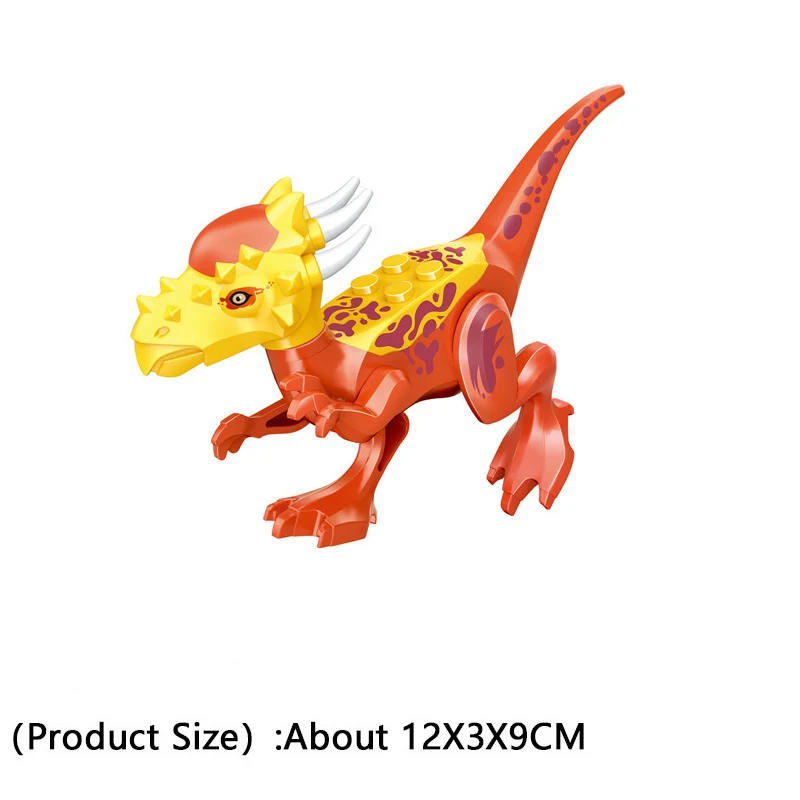 Igrače Blok Jurassic Dinozaver Svetu Gradniki Serije Velociraptor T-Rex Triceratops Združuje Slika Opeke Igrače Darila