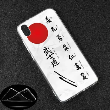 Razkošje Mehke Silikonske Primeru Japonski Bushido Samurai za Xiaomi Redmi K20 Pro 7 7A 6 6A 4X 5 Plus S2 POJDI Opomba 8 7 6 5 Pro 4