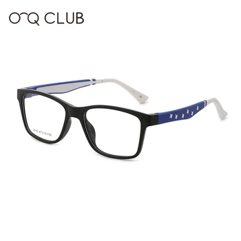 O-Q, KLUB Otroci Očala Modre Svetlobe Očala Star Patten Prilagodljiv Otrok Squre Očala za Kratkovidnost Optični Računalnik Očala 2516