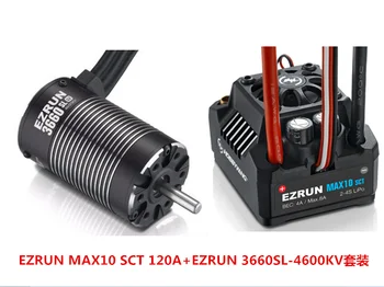 Hobbywing EZRUN MAX10 SCT 120A Brushless ESC + 3660 G2 3200KV/ 4000KV/4600KV Sensorless Motorja, Nastavljen za 1/10 RC Avto